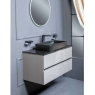 Мебель для ванной Armadi Art Vallessi 100 антрацит глянцевый 837-100-A glossy+840-100-A+873