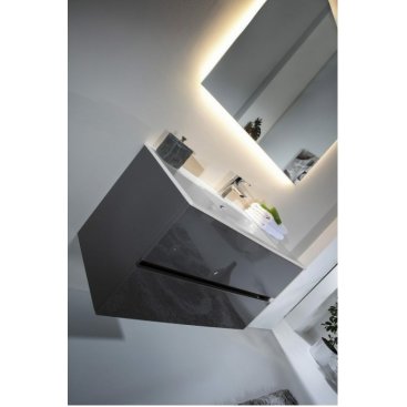 Мебель для ванной Armadi Art Vallessi 80 антрацит глянец 837-080-A glossy+838-080-WG
