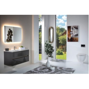 Мебель для ванной Armadi Art Vallessi 80 антрацит глянец 837-080-A glossy+838-080-WG