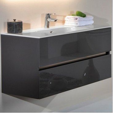 Мебель для ванной Armadi Art Vallessi 80 антрацит глянец 837-080-A glossy+838-080-WG