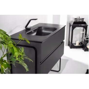 Мебель для ванной Armadi Art Vallessi 80 антрацит матовый 837-080-A mat+838-080-A