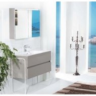 Мебель для ванной Armadi Art Vallessi 100 кашемир матовый 837-100-C mat+838-100-W с ножками