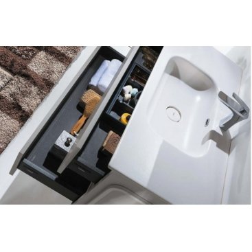 Мебель для ванной Armadi Art Vallessi 100 кашемир матовый 837-100-C mat+838-100-WG с ножками