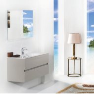 Мебель для ванной Armadi Art Vallessi 100 кашемир матовый 837-100-C mat+838-100-W