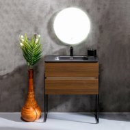 Мебель для ванной Armadi Art Vallessi 80 Dark Oak 837-080-D+838-080-B с ножками