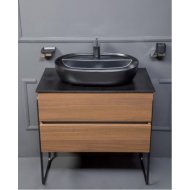 Мебель для ванной Armadi Art Vallessi 80 Dark Oak 837-080-D+840-080-A+871
