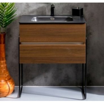 Мебель для ванной Armadi Art Vallessi 80 Dark Oak 837-080-D+838-080-A