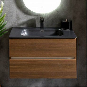 Мебель для ванной Armadi Art Vallessi 80 Dark Oak 837-080-D+838-080-A