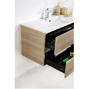 Мебель для ванной Armadi Art Vallessi 80 Light Oak 837-080-L+838-080-WG