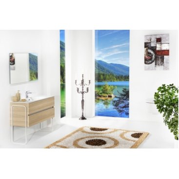 Мебель для ванной Armadi Art Vallessi 80 Light Oak 837-080-L+838-080-WG