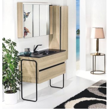 Мебель для ванной Armadi Art Vallessi 80 Light Oak 837-080-L+838-080-A