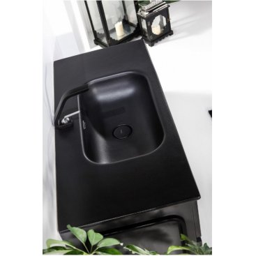 Мебель для ванной Armadi Art Vallessi 100 антрацит глянец 837-100-A glossy+838-100-A