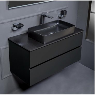 Мебель для ванной Armadi Art Vallessi 100 антрацит матовый 837-100-A mat+840-100-A+873