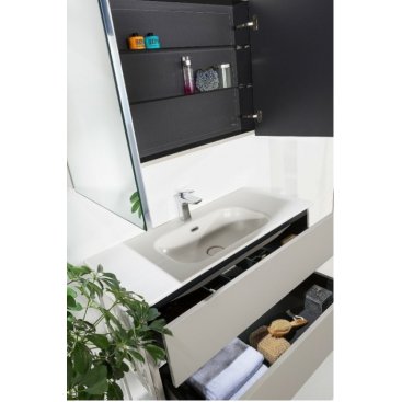 Мебель для ванной Armadi Art Vallessi 100 кашемир матовый 837-100-C mat+838-100-WG с ножками