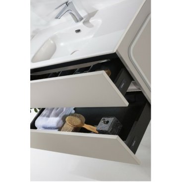Мебель для ванной Armadi Art Vallessi 100 кашемир матовый 837-100-C mat+838-100-WG с ножками