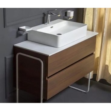 Мебель для ванной Armadi Art Vallessi 100 Dark Oak 837-100-D+840-100-W+874