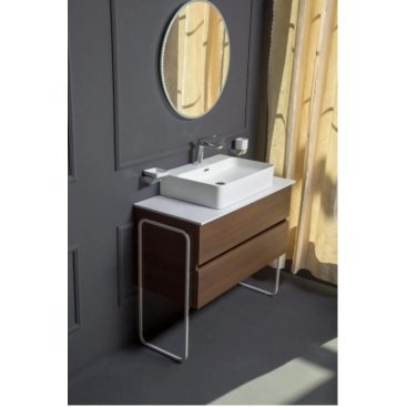 Мебель для ванной Armadi Art Vallessi 100 Dark Oak 837-100-D+840-100-W+874