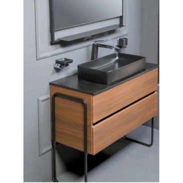 Мебель для ванной Armadi Art Vallessi 100 Dark Oak 837-100-D+840-100-A+873
