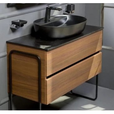 Мебель для ванной Armadi Art Vallessi 100 Dark Oak 837-100-D+840-100-A+871