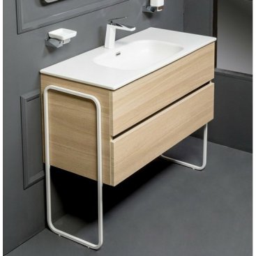 Мебель для ванной Armadi Art Vallessi 100 Light Oak 837-100-L+838-100-W с ножками