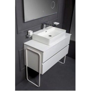 Мебель для ванной Armadi Art Vallessi 100 белая 837-100-W+840-100-W+874