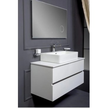 Мебель для ванной Armadi Art Vallessi 100 белая 837-100-W+840-100-W+874
