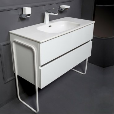 Мебель для ванной Armadi Art Vallessi 120 белая 837-120-D+838-120-W