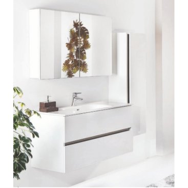 Мебель для ванной Armadi Art Vallessi 100 белая 837-100-W+838-100-W