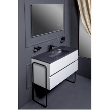 Мебель для ванной Armadi Art Vallessi 100 белая 837-100-W+838-100-A