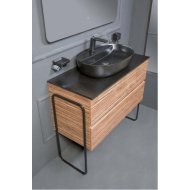 Мебель для ванной Armadi Art Vallessi 100 зебрано 837-100-Z+840-100-A+871