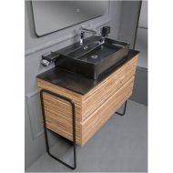 Мебель для ванной Armadi Art Vallessi 100 зебрано 837-100-Z+840-100-A+875