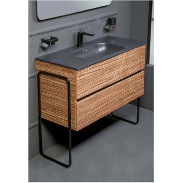 Мебель для ванной Armadi Art Vallessi 100 зебрано 837-100-Z+838-100-A