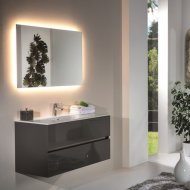 Мебель для ванной Armadi Art Vallessi 120 антрацит глянец 837-120-A glossy+838-120-WG