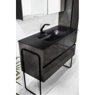 Мебель для ванной Armadi Art Vallessi 120 антрацит глянец 837-120-A glossy+838-120-A