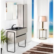 Мебель для ванной Armadi Art Vallessi 100 кашемир матовый 837-100-C mat+838-100-A с ножками