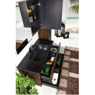 Мебель для ванной Armadi Art Vallessi 120 Dark Oak 837-120-D+838-120-A с ножками
