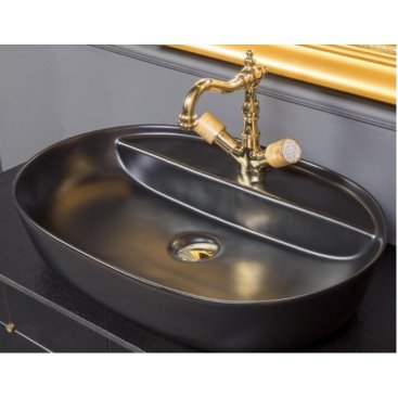 Мебель для ванной Armadi Art Vallessi 80 антрацит глянец 837-080-A glossy+840-080-A+871 с ножками
