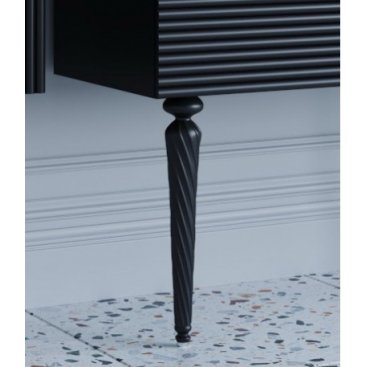Мебель для ванной Armadi Art Vallessi Avantgarde Linea 100 черная/золото с ножками