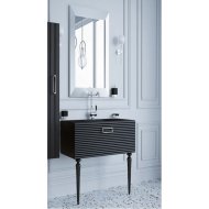 Мебель для ванной Armadi Art Vallessi Avantgarde Linea 80 черная/хром с ножками