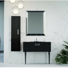 Мебель для ванной Armadi Art Vallessi Avantgarde Linea 100 черная/хром с ножками