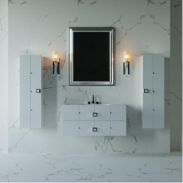 Мебель для ванной Armadi Art Vallessi Avantgarde Piazza 100 белая/хром