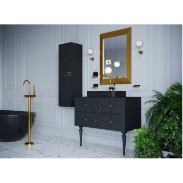 Пенал подвесной Armadi Art Vallessi Avantgarde Piazza 35 черный/золото