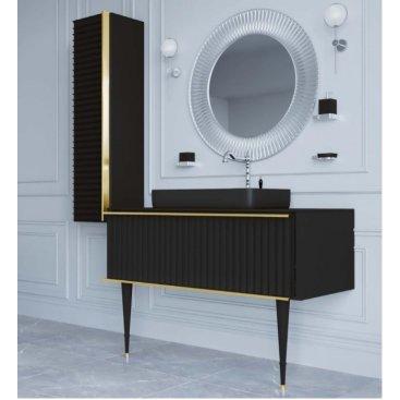 Пенал подвесной Armadi Art Vallessi Avantgarde Canale 35 черный/золото