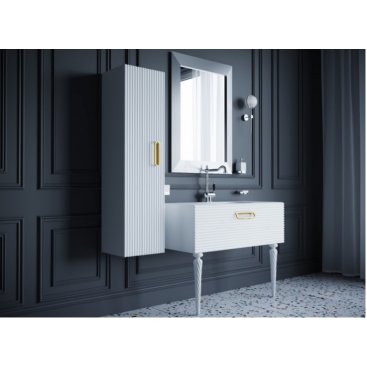 Пенал подвесной Armadi Art Vallessi Avantgarde Linea 35 белый/золото