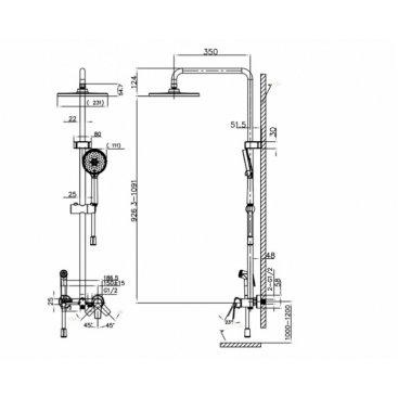 Душевая стойка Arrow AG3402CP