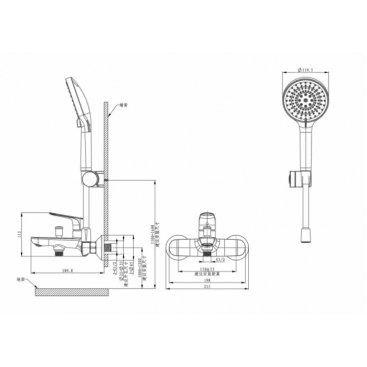 Смеситель для ванны Arrow AG3609CP
