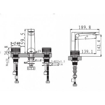 Смеситель для раковины Arrow AMP23868CP