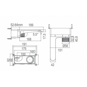 Смеситель для раковины Arrow ARM12868CP