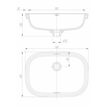 Раковина Arrow 55 AP41008C