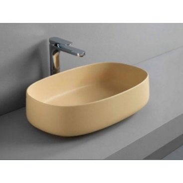 Раковина накладная ArtCeram Cognac COL003 цвет giallo zinco
